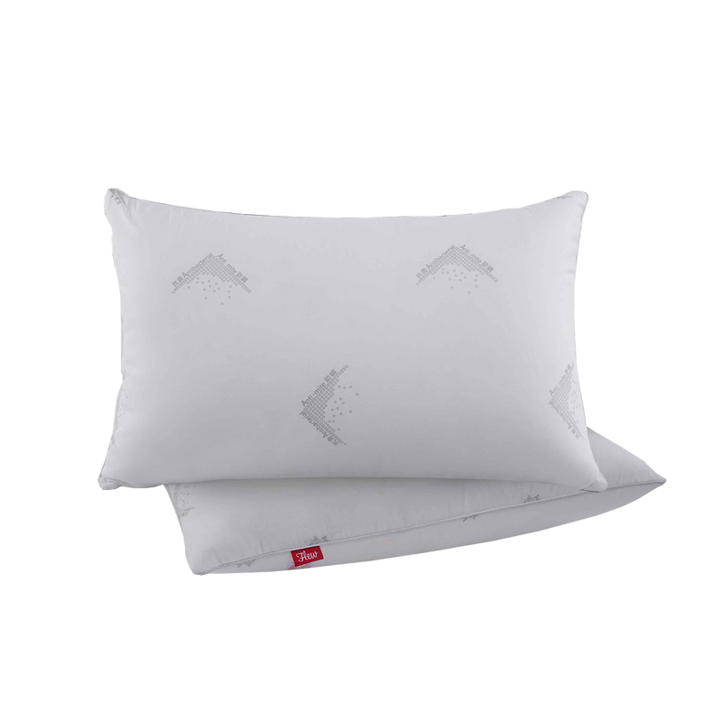 FLEW Anti Dust-Mite Pillow 100% Microfibre Filling - 75cm x 48cm  Microfiber Pillow