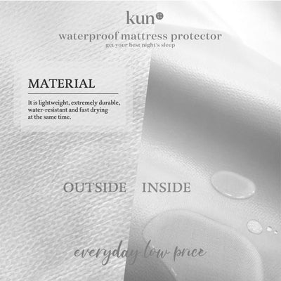 KUN High Quality Fitted WaterProof Mattress Protector