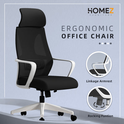 (Self-assembly) High Back Mesh Office Chair with Ergonomic Design - OC-HB-9010